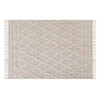 Bavlněný koberec 160 x 230 cm béžový SULUOVA, 305300
