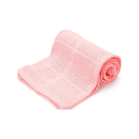 Chanar Bavlněná celulární deka 100 × 150cm, růžová