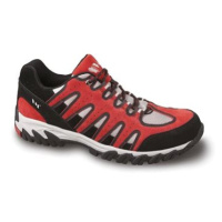 VM FOOTWEAR Polobotka outdoor kožená v kombinaci s textilem CALGARY 4835-35 červená, velikost 36