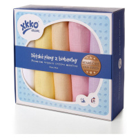 KIKKO Pleny dětské z biobavlny Staré časy 70x70 (5 ks) – pastels, pro holky