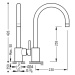 Tres MAX-TRES 162440 Jednopáková dřezová kuchyňská baterie - lesklý chrom