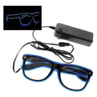 GGV Svítící LED brýle – modrá