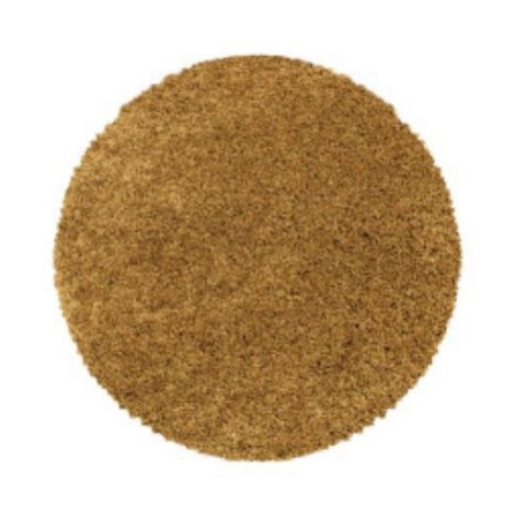 Kusový koberec Sydney Shaggy 3000 gold kruh FOR LIVING
