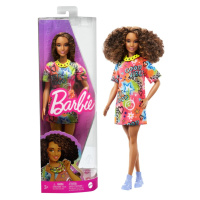 Mattel barbie modelka 201 tričkové oversized šaty, hpf77