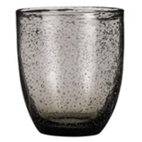 Váza/sklenice skleněná CAIA šedá 9,5cm