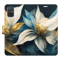 iSaprio Flip pouzdro Gold Flowers pro Samsung Galaxy A71