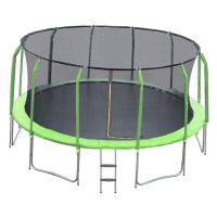 Trampolína COMFORT 457cm zelená s žebříkem