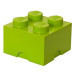 LEGO Úložný box 4 250 x 250 x 180 mm - limetkově zelený