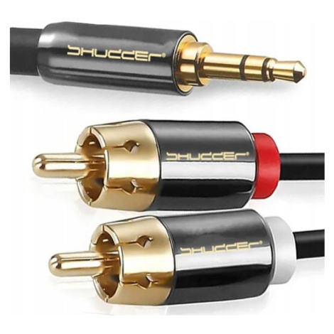 Kabel jack 3.5mm 2RCA cinch konektor 10m Shudder Premium Kompresní