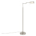Designová stojací lampa z oceli včetně LED s dotykovým stmívačem - Notia