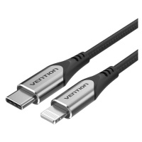 Nabíjecí kabel USB-C na Lightning Vention PD 3A, 1,5 m (černý)