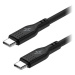 AlzaPower SilkCore USB-C / USB-C 2.0 5A, 240W, 2m, černý