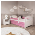 Dětská postel s úložným prostorem Klasik 160x80 cm, růžová