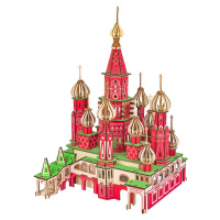 Woodcraft construction kit Dřevěné 3D puzzle Chrám Vasila Blaženého