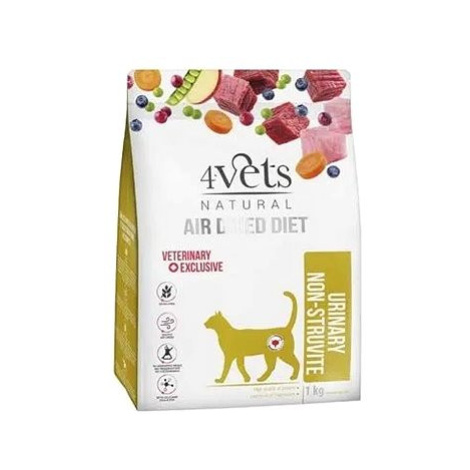 4vets air dried natural veterinary exclusive urinary non-struvite 1kg sušené krmivo pro kočky s 