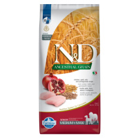 N&D Ancestral Grain Dog Senior Medium/Maxi Chicken&Pomegrate 12kg