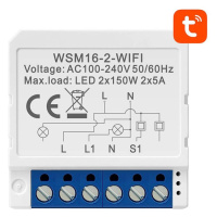 Inteligentní nástěnný vypínač Wi-Fi Avatto WSM16-W2 TUYA