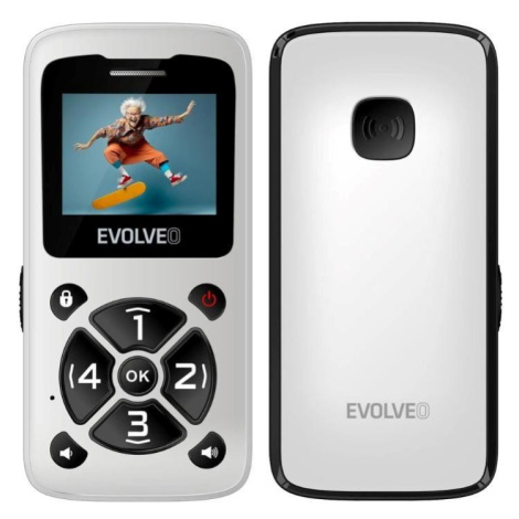 EVOLVEO Mobilní telefon pro seniory EasyPhone ID, bílá