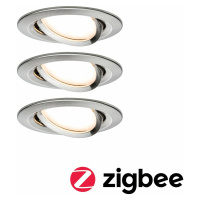 PAULMANN SmartHome Zigbee vestavná svítidla sada LED Coin Nova Plus 3x6,5W stmívatelné kruhové k