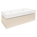 Koupelnová skříňka s umyvadlem SAT Feel 120x30x46 cm pískově béžová mat SATFEEL120BEU2