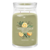 YANKEE CANDLE Signature sklo 2 knoty Sage & Citrus 567 g