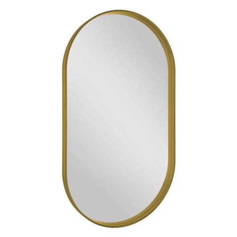 AVONA oválné zrcadlo v rámu 40x70cm, zlatá mat AV400G Sapho