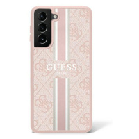 Guess GUHCS23SP4RPSP hard silikonové pouzdro Samsung Galaxy S23 5G pink 4G Printed Stripe