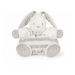 Kaloo plyšový zajíček Bebe Pastel Chubby 30 cm 960081 šedo-krémový