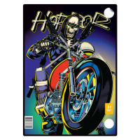 Ilustrace Motorcycle biker poster, Man_Half-tube, 30x40 cm