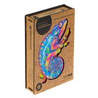 Unidragon Dřevěné puzzle Iridescent Chameleon 202 ks