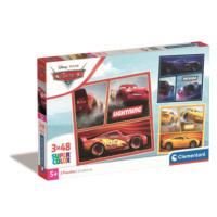 Clementoni 25305 - Puzzle 3x48 Square Disney Cars