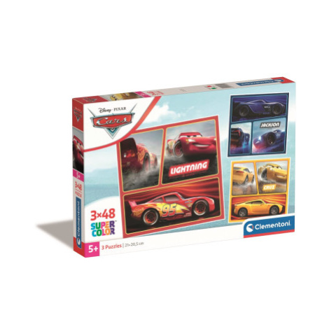 Clementoni - Puzzle 3x48 Square Disney Cars