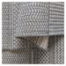 Univerzální koberec s jemným vzorem v šedé barvě