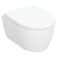 GEBERIT iCon Závěsné WC se sedátkem SoftClose, Rimfree, matná bílá 502.381.JT.1