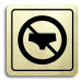 Accept Piktogram "zákaz vstupu v plavkách" (80 × 80 mm) (zlatá tabulka - černý tisk)