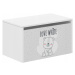 Dětský úložný box s macíkem 40x40x69 cm