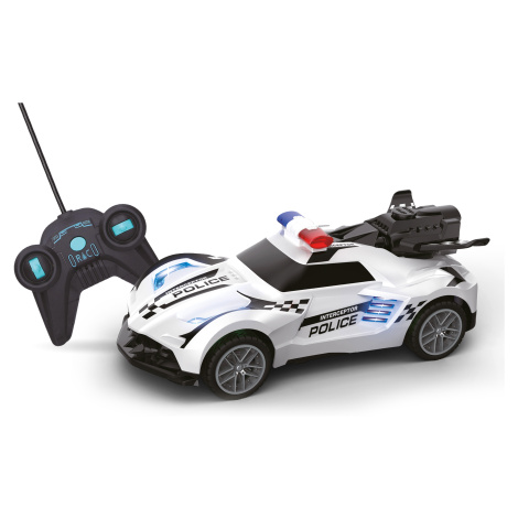 Wiky Auto policejní svítící, kouřící RC na dálkové ovládání 18 cm - český obal