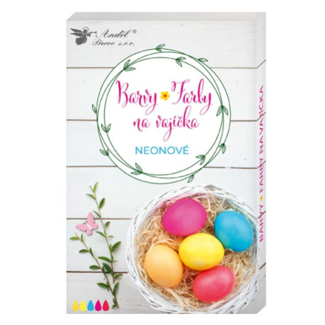 Anděl Barvy na vajíčka gelové 7740 neonové, 5 ks v balení