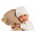Llorens 63645 NEW BORN - realistická panenka miminko se zvuky a měkkým látkovým tělem - 36