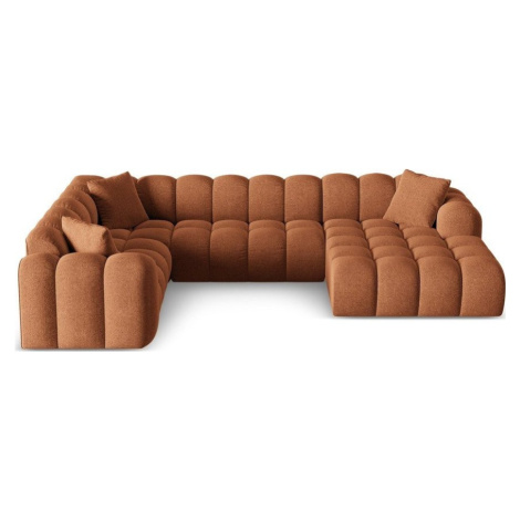Žinylková rohová pohovka v terakotové barvě (levý roh/do "U") Treno – Cosmopolitan Design