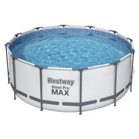 Nadzemní bazén kulatý Steel Pro MAX, kartušová filtrace, schůdky, plachta, průměr 3,66m, výška 1 Bestway