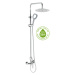 Novaservis Metalia Eco +  SETECO/57,0 - sprchový pákový úsporný set s horní sprchou a ruční sprc