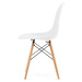 MODERNHOME Jídelní židle Modern set 4 kusů bílá