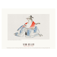 Plakát, Obraz - Stote / Polecat (Japanese Animal Sketch) - Utagawa Hiroshige, 40 × 30 cm