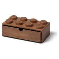 Dětský úložný box z tmavě mořeného dubového dřeva LEGO® Wood