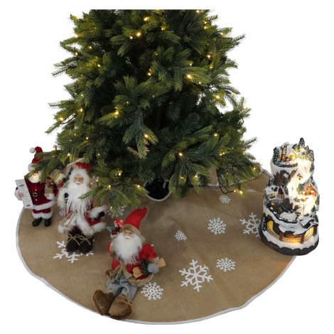 TEMPO-KONDELA CECILIA, podložka pod vánoční stromeček, béžová, 1,2 m Tempo Kondela