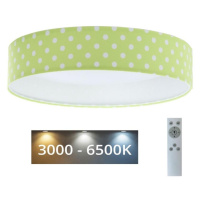 LED Stmívatelné svítidlo GALAXY KIDS LED/24W/230V puntíky zelená/bílá + DO