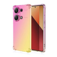 TopQ Kryt Xiaomi Redmi Note 13 Pro Shock duhový růžovo-žlutý 120985