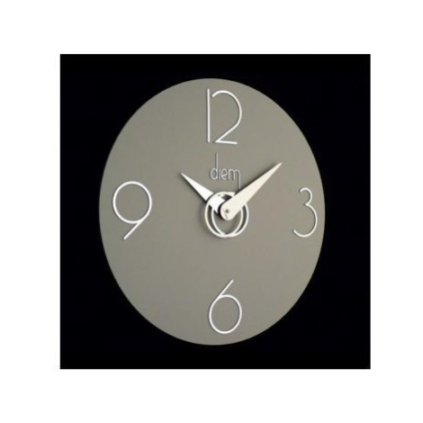Designové nástěnné hodiny I501GR grey IncantesimoDesign 40cm FOR LIVING