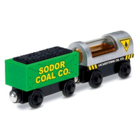 Tomáš a přátelé, dřevěná mašinka oil & coal cargo, mattel y4505